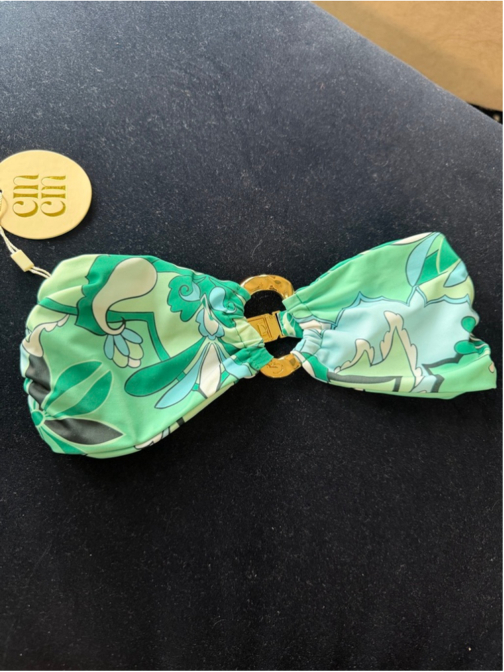 Cin Cin| Tropical Locket bikini top| XS| NWT